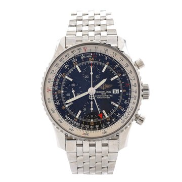 Breitling Navitimer 1884 World GMT Chronograph Automatic Watch Stainless Steel 46