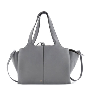 Celine Tri-Fold Shoulder Bag Grained Calfskin Small