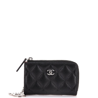 Chanel Key Pouch Quilted Caviar