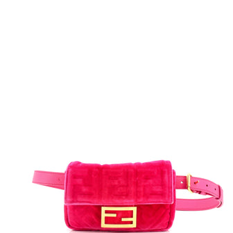 Fendi Baguette Hip Belt Bag Zucca Velvet
