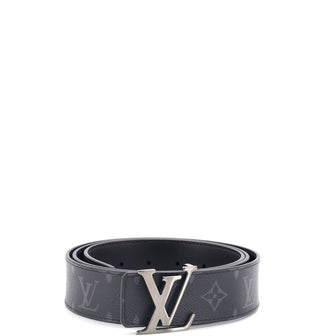Louis Vuitton LV Line Reversible Belt Monogram Eclipse Canvas and Leather Wide