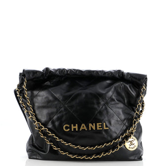 Chanel 22 Chain Hobo Quilted Calfskin Small