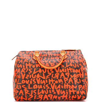 Louis Vuitton Speedy Handbag Limited Edition Monogram Graffiti 30