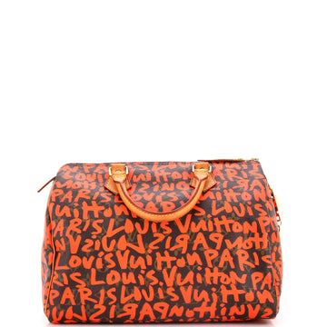 Louis Vuitton Speedy Handbag Limited Edition Monogram Graffiti 30