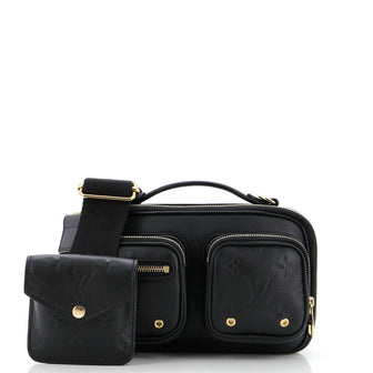 Louis Vuitton Utility Crossbody Bag Calfskin with Embossed Monogram Detail