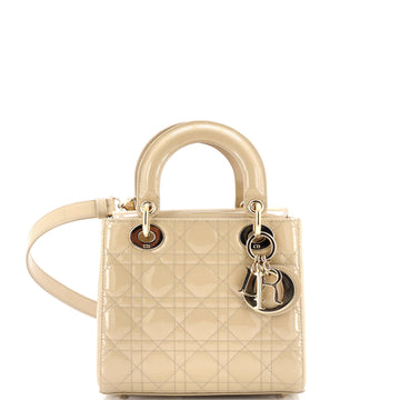 Christian Dior Lady Dior NM Bag Cannage Quilt Patent Medium