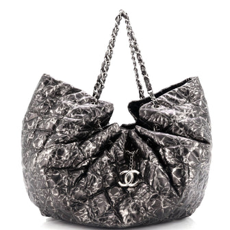 Chanel Rock In Moscow Cabas Quilted Printed Vinyl Large