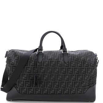 Fendi Convertible Duffle Bag Zucca Canvas and Leather Large
