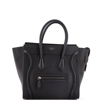 Celine Luggage Bag Grainy Leather Micro