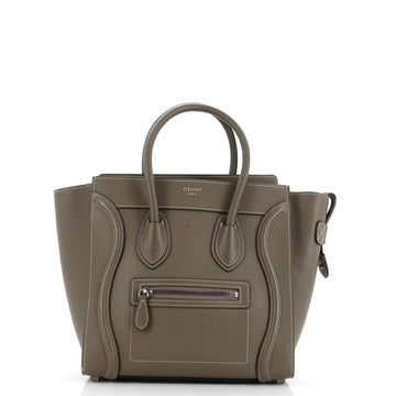 Celine Luggage Bag Grainy Leather Micro