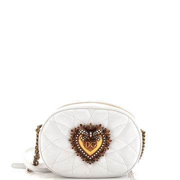Dolce & Gabbana Devotion Camera Bag Quilted Leather Small