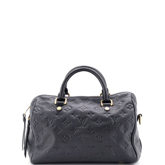 Louis Vuitton Speedy Bandouliere Bag Monogram Empreinte Leather 25