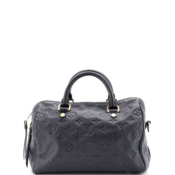 Louis Vuitton Speedy Bandouliere Bag Monogram Empreinte Leather 25