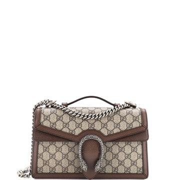 Gucci Dionysus Top Handle Chain Bag GG Coated Canvas Small