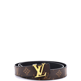 Louis Vuitton LV Initiales Reversible Belt Monogram Canvas and Leather Medium