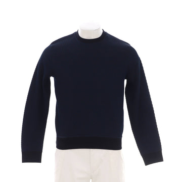 Hermes Men's Textured Crewneck Sweater Wool Blend