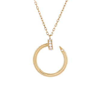 Cartier Juste un Clou Pendant Necklace 18K Yellow Gold with Diamonds
