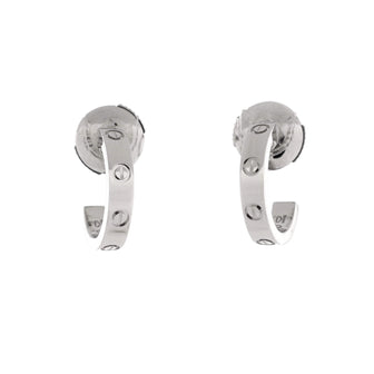 Cartier Love Hoop Earrings 18K White Gold Small