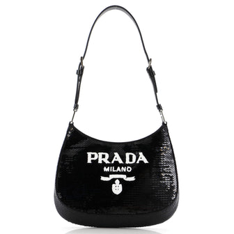 Prada Cleo Shoulder Bag Sequins Small