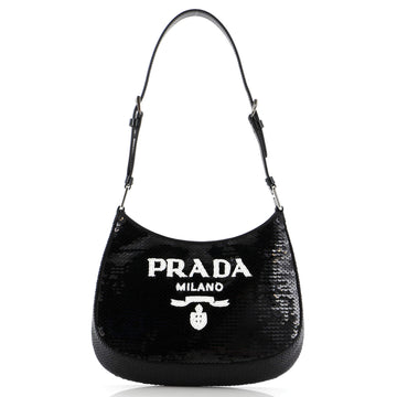 Prada Cleo Shoulder Bag Sequins Small