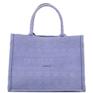 Christian Dior Book Tote Cannage Embroidered Canvas Medium