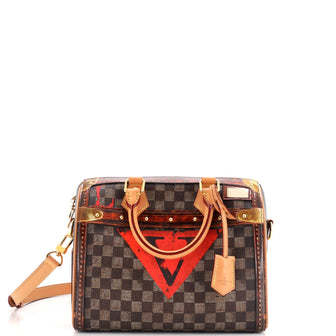 Louis Vuitton Speedy Bandouliere Bag Limited Edition Damier Time Trunk 25