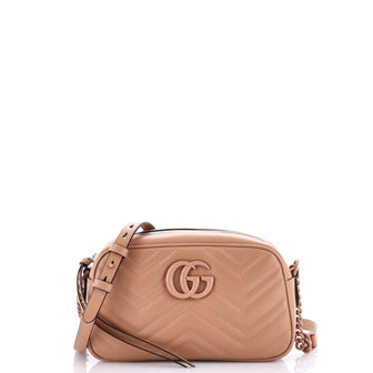 Gucci GG Marmont Monochrome Shoulder Bag Matelasse Leather Small