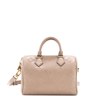 Louis Vuitton Speedy Bandouliere Bag Monogram Empreinte Giant 25