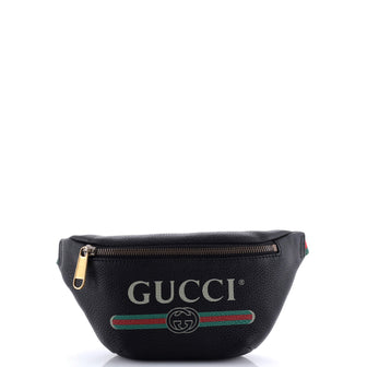 Gucci Logo Belt Bag Printed Leather Small