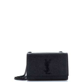 Saint Laurent Classic Monogram Crossbody Bag Grainy Leather Small