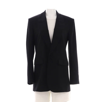 Saint Laurent Women's Single Breasted Blazer Silk