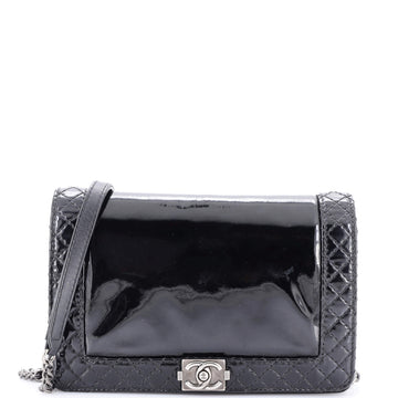 Chanel Reverso Boy Flap Bag Patent Small