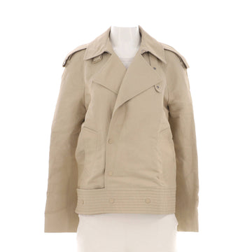 Burberry Women's Collared Short Trench Jacket Canvas