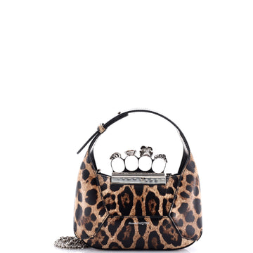 Alexander McQueen Jewelled Hobo Leather Mini