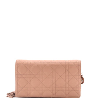 Christian Dior Lady Dior Chain Pouch Cannage Quilt Lambskin