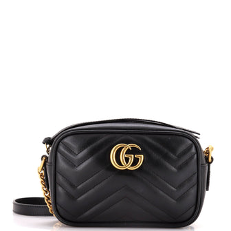Gucci GG Marmont Shoulder Bag Matelasse Leather Mini