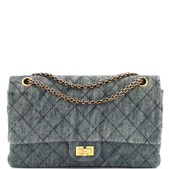 Chanel Reissue 2.55 Flap Bag Quilted Denim 227