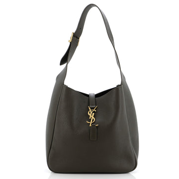 Saint Laurent Le 5 a 7 Supple Hobo Leather Small