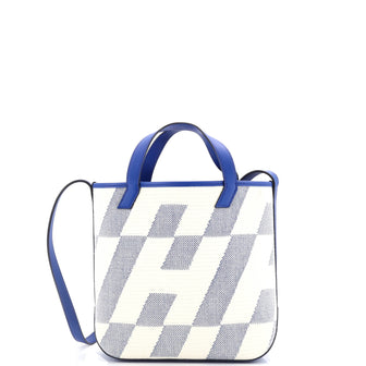Hermes Cabas H en Biais Tote Canvas with Leather 27