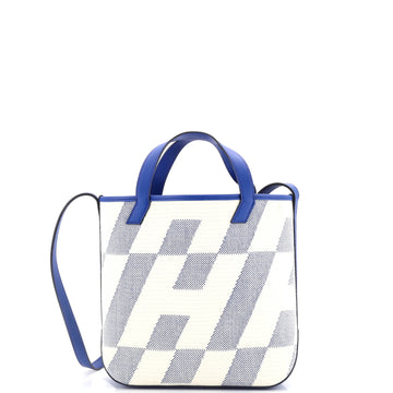 Hermes Cabas H en Biais Tote Canvas with Leather 27