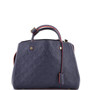 Louis Vuitton Montaigne Handbag Monogram Empreinte Leather MM