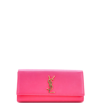 Saint Laurent Classic Monogram Clutch Leather Long