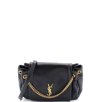 Saint Laurent Nolita Satchel Quilted Leather Mini
