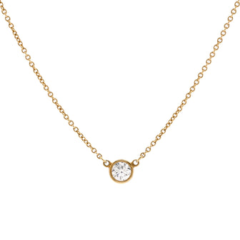 Elsa Peretti Diamonds By The Yard Pendant Necklace 18K Yellow Gold and Diamond 0.20-0.29CT