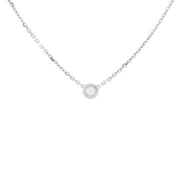 Cartier D'Amour Pendant Necklace 18K White Gold and Diamond XS