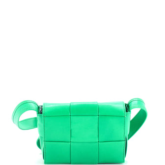 Bottega Veneta Cassette Crossbody Bag Maxi Intrecciato Leather Mini