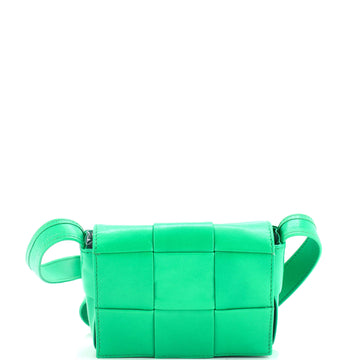 Bottega Veneta Cassette Crossbody Bag Maxi Intrecciato Leather Mini