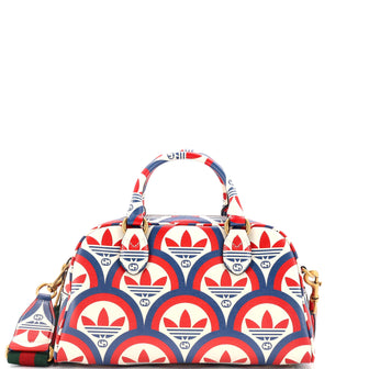 Gucci x adidas Duffle Bag Printed Leather Mini