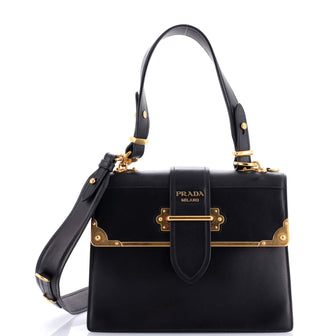 Prada Cahier Convertible Shoulder Bag City Calf and Saffiano Medium