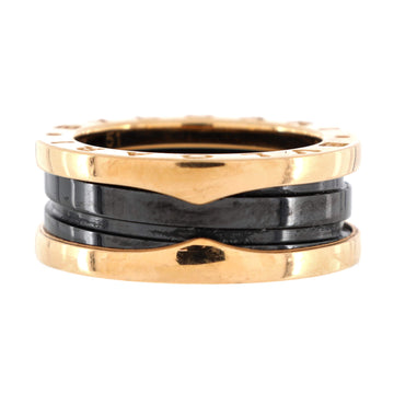 Bvlgari B.Zero1 Roma Two Band Ring 18K Rose Gold and Ceramic